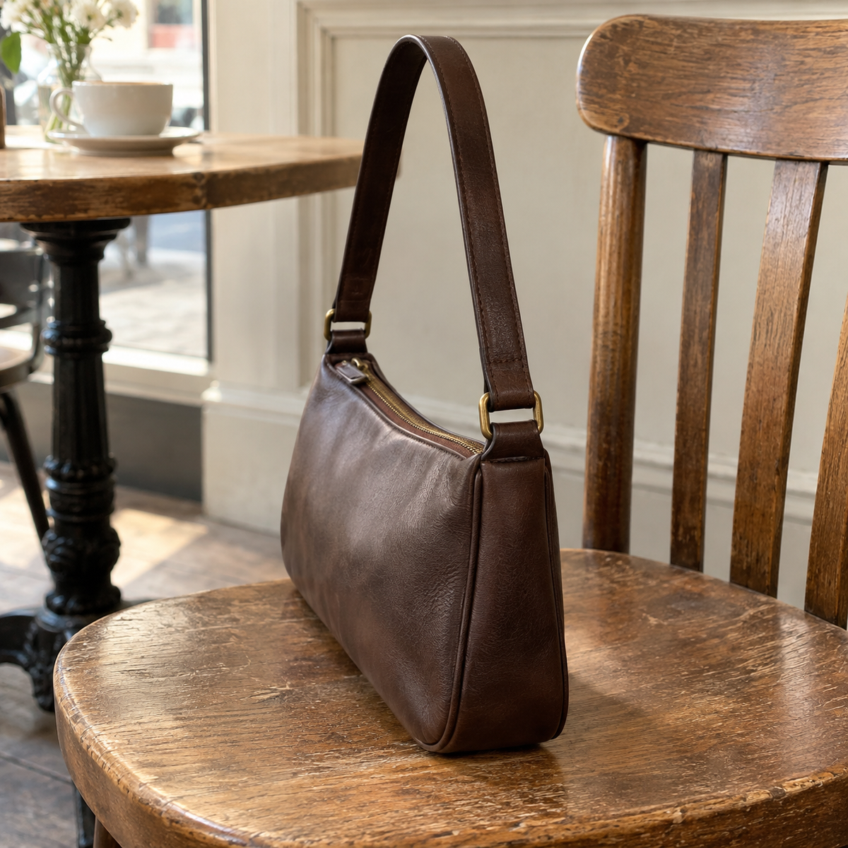Chocolate Retro Shoulder Bag