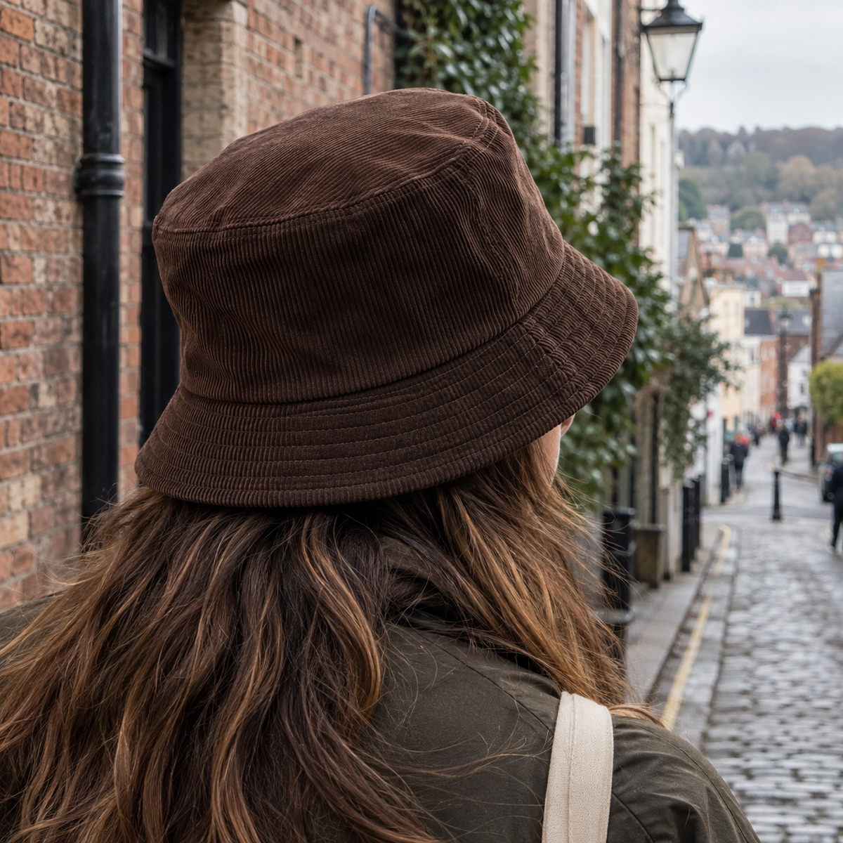 Chocolate Corduroy Bucket Hat